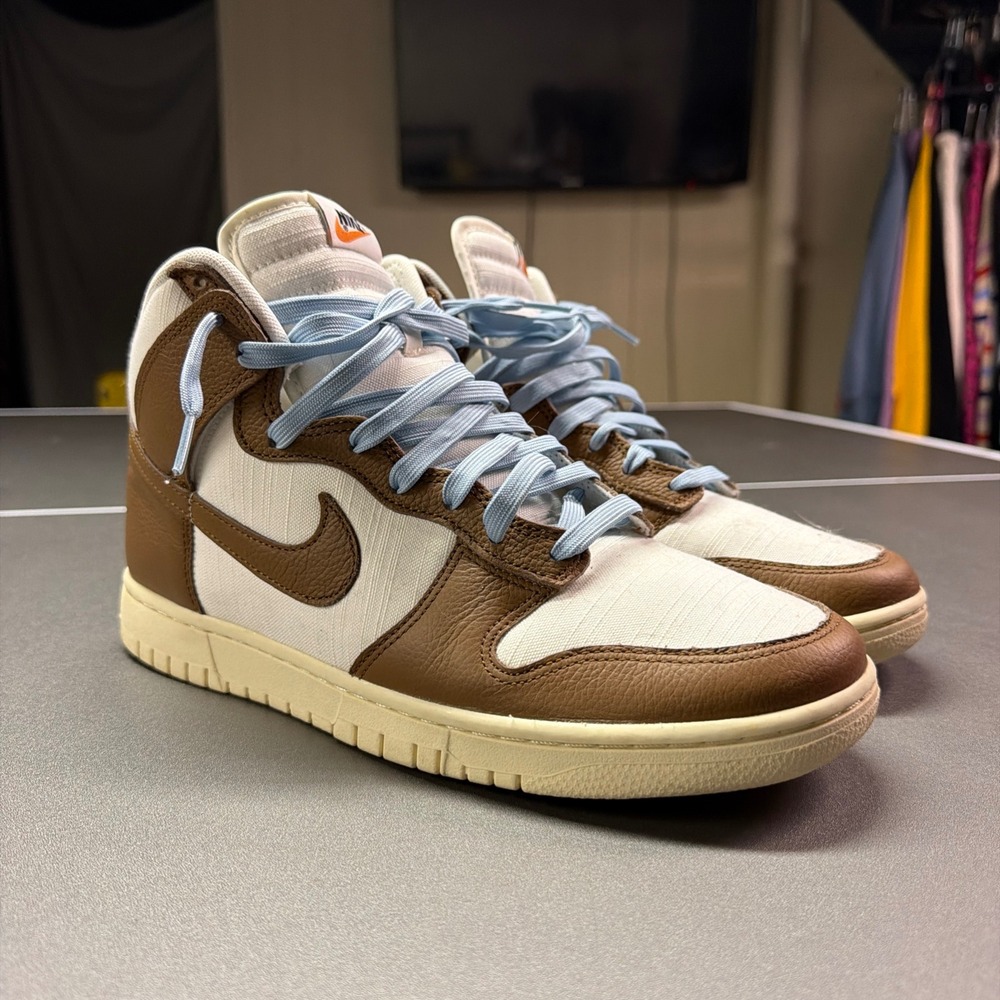 Nike Dunk High PRM Vintage Pecan Brown Cream DQ8800-200 Mens‎ Size 11.5*